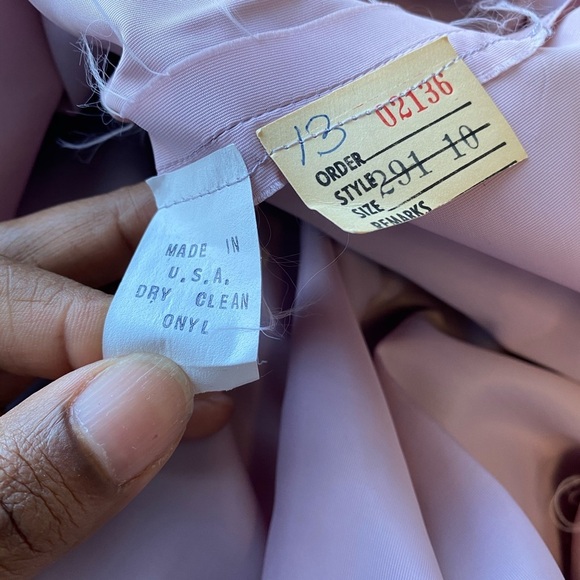 Vintage 70s powder blue gown - Picture 10 of 10